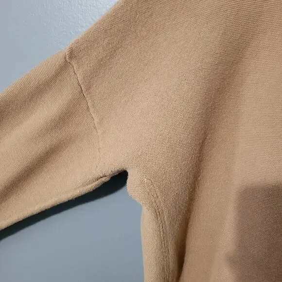 J Jill Sweater Size 1X Cozy Tan Crew Neck Slub Knit Casual Womens Long Sleeve - Picture 5 of 10